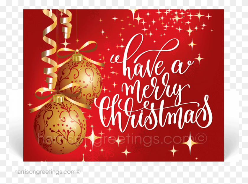 811x585 Traditional Gold Merry Christmas Postcards Merry Christmas Postcard, Poster, Advertisement, Envelope HD PNG Download