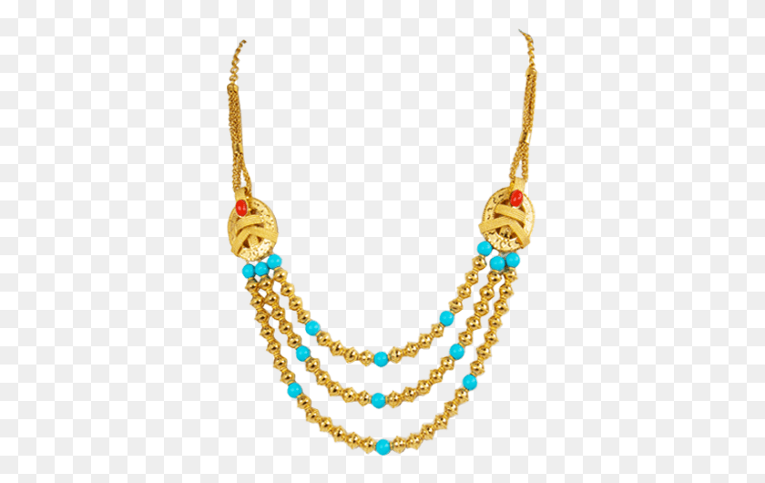 344x470 Traditional Lalchand Jewellers Gold Necklace, Bead Necklace, Bead, Jewelry HD PNG Download