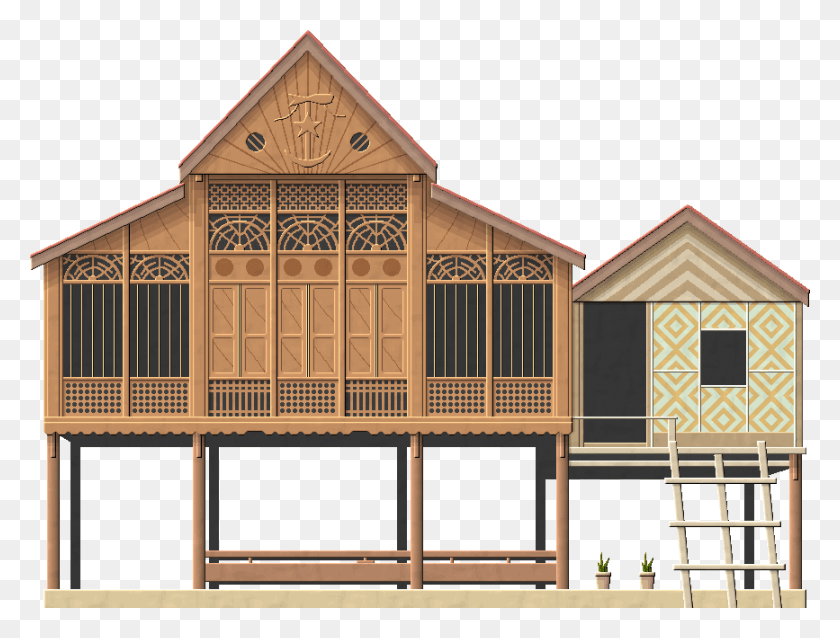 867x643 Традиционный Малайский Дом Значок, Здание, Жилье, Архитектура Hd Png Скачать