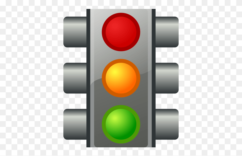 401x481 Traffic Light Icon Yellow Traffic Light Transparent, Light HD PNG Download