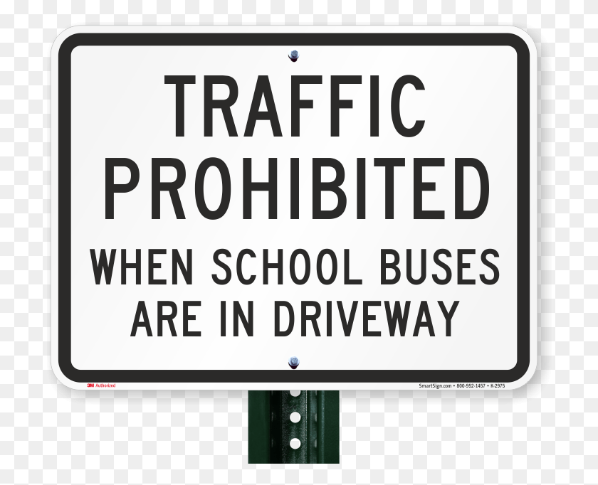 710x622 Traffic Prohibited School Buses Driveway Sign Sign, Text, Symbol, Label HD PNG Download