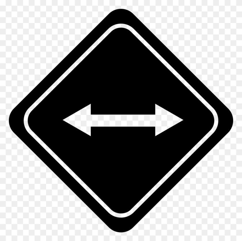 982x981 Traffic Signal With Double Arrow To Opposite Directions Traffic Sign, Symbol, Road Sign, Sign HD PNG Download