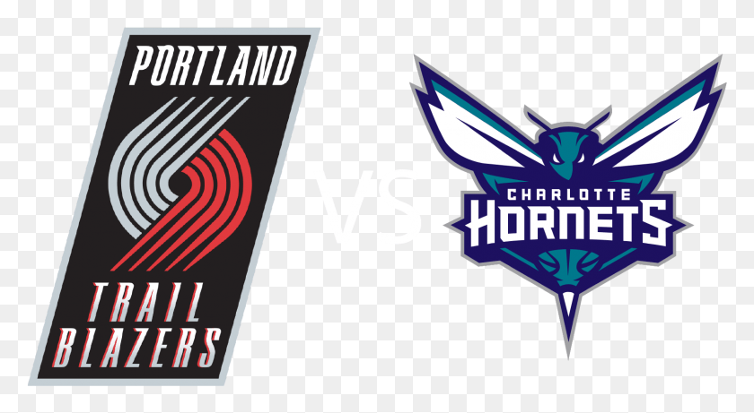 1627x837 Trail Blazers V Hornets 01 New Hornets Logo, Text, Symbol, Graphics HD PNG Download