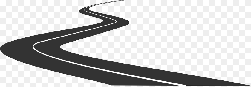 2400x836 Trail Clipart Zigzag Road Transparent Transparent Winding Road, Path, Tarmac, Freeway, Outdoors Sticker PNG