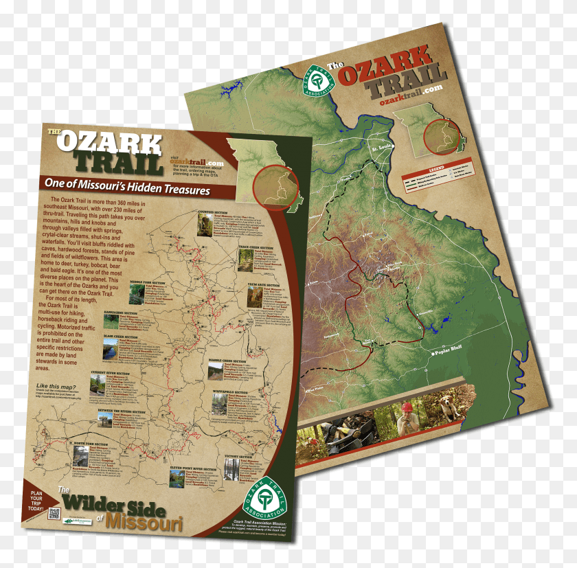 2328x2291 Trail Map Poster HD PNG Download