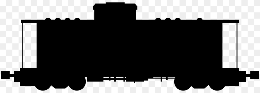 1920x686 Train Caboose Silhouette, Railway, Transportation, Vehicle, Shipping Container Clipart PNG