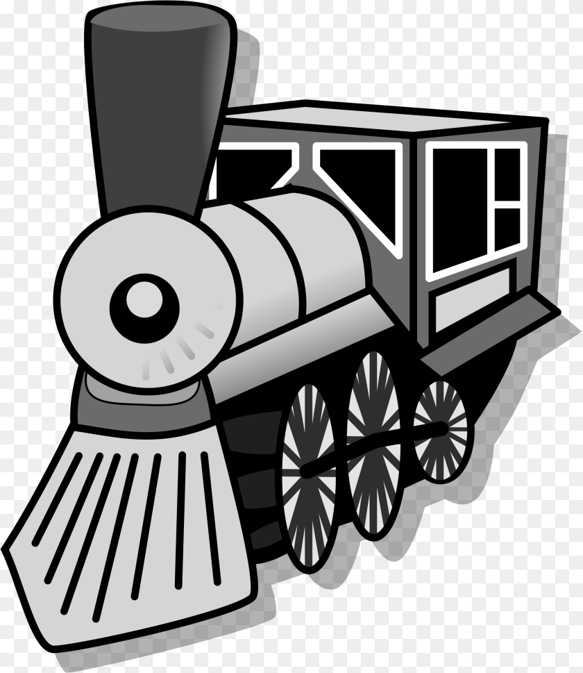 2000x2307 Train Clip Art, Railway, Engine, Locomotive, Machine PNG