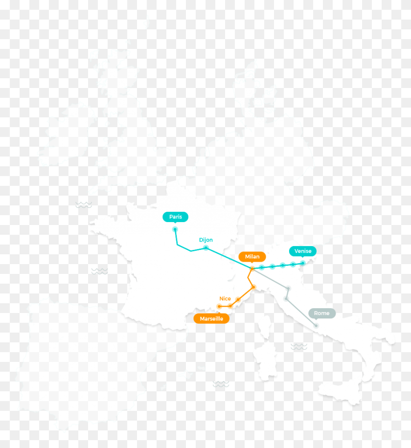 890x977 Descargar Png Tren De París A Roma, Mapa De Europa Png