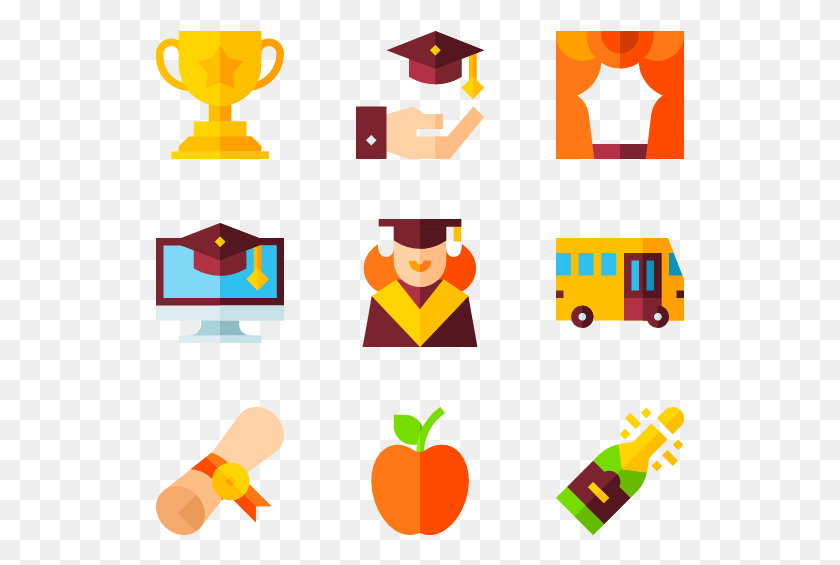 529x505 Train Icons Free Vector Graduation, Text HD PNG Download