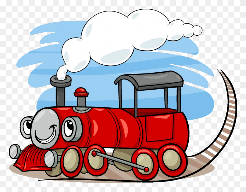 1000x765 Descargar Png Tren Locomotora Dessin Motor De Tren De Dibujos Animados, Vehículo, Transporte, Máquina Hd Png