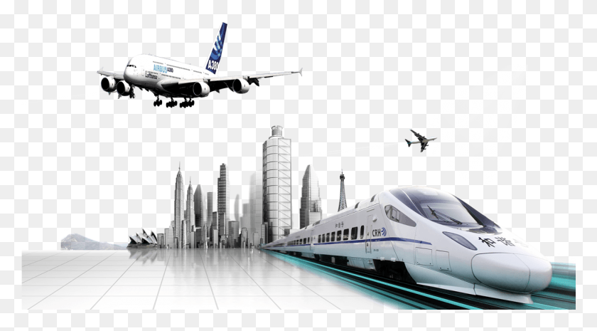 1201x624 Train Rail Transparent Image, Airplane, Aircraft, Vehicle HD PNG Download