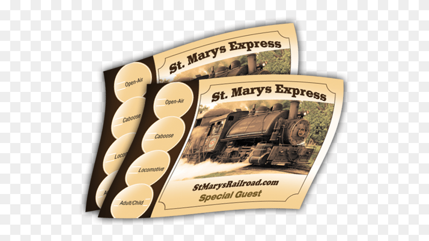 535x412 Train Tickets Flyer, Poster, Paper, Advertisement HD PNG Download