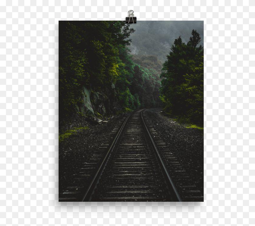 529x686 Train Tracks Poster Prints, Railway, Transportation, Train Track HD PNG Download
