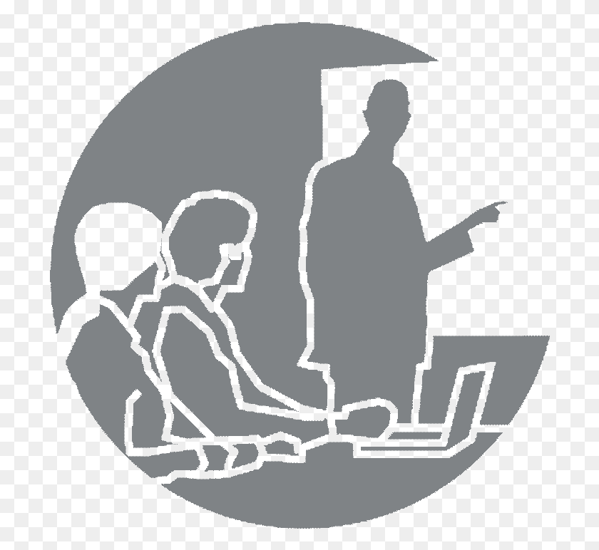702x712 Training Information Grey Silhouette, Person, Human, Kneeling HD PNG Download