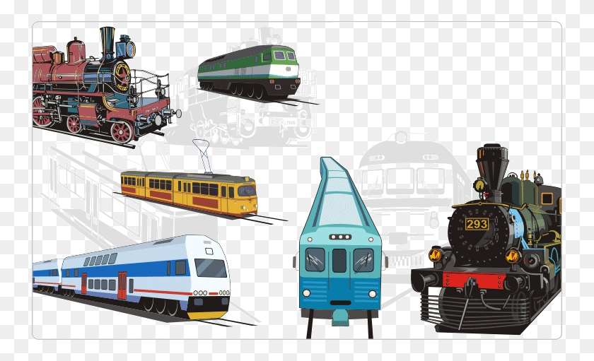 750x451 Trains And Trams Clipart, Train, Vehicle, Transportation HD PNG Download