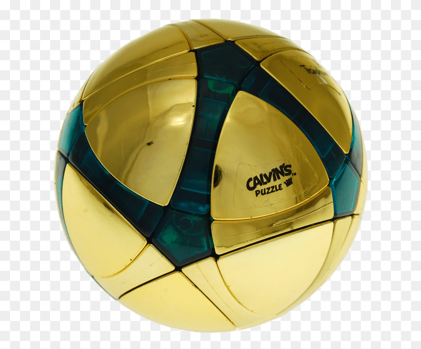 632x636 Traiphum Megaminx Ball Metallized Gold Embedded Clear Futebol De Salo, Helmet, Clothing, Apparel HD PNG Download