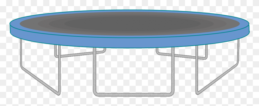 1065x391 Trampoline Pic Clip Art Trampoline, Furniture, Table, Coffee Table HD PNG Download