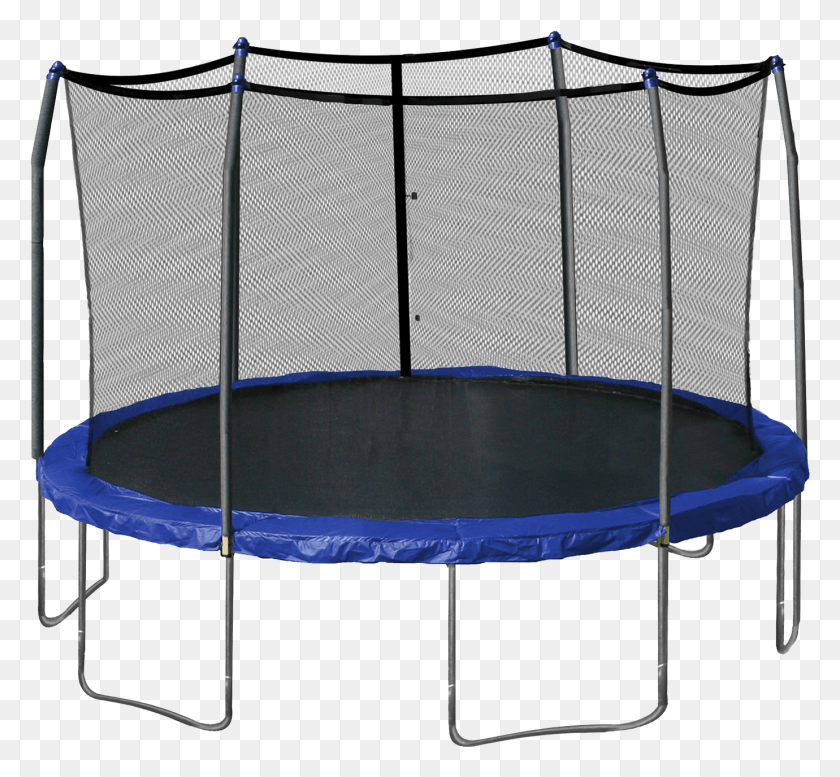 1380x1270 Trampoline Transparent Images 14 Foot Trampoline With Basketball Hoop, Jacuzzi, Tub, Hot Tub HD PNG Download