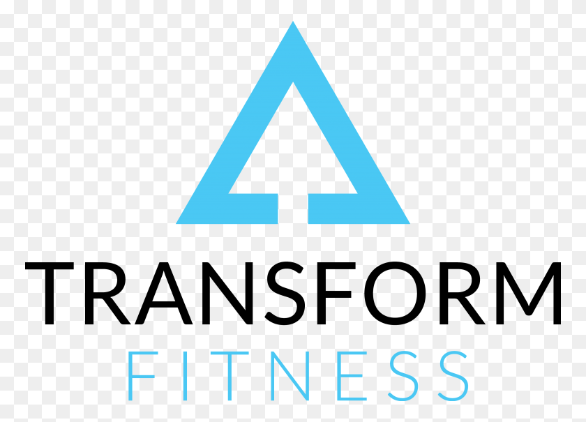 768x545 Descargar Png Transform Fitness Logo Triángulo Negro, Texto, Símbolo, Alfabeto Hd Png