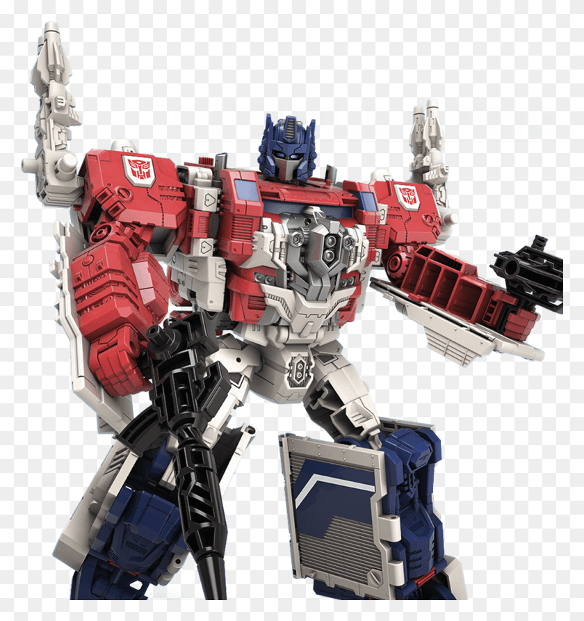 984x1052 Descargar Png Transformers Sitio Web Oficial Powermaster Optimus Prime Titans Return, Toy, Robot Hd Png