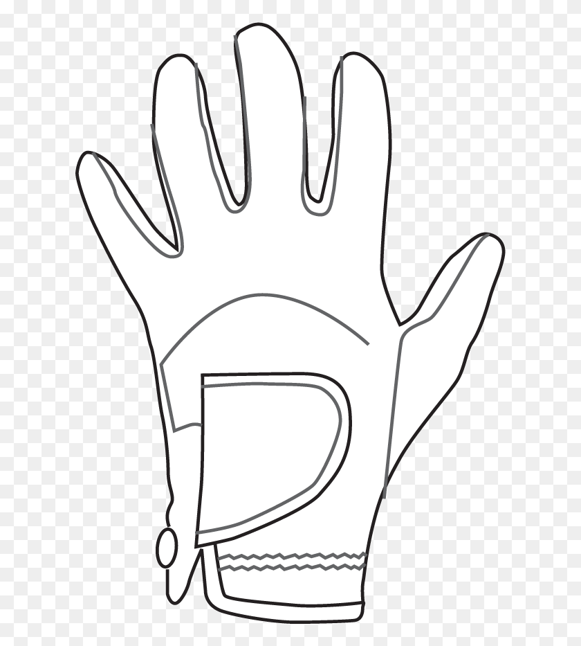 623x873 Transition Drawing Glove Golf Glove Drawing, Clothing, Apparel, Blow Dryer HD PNG Download