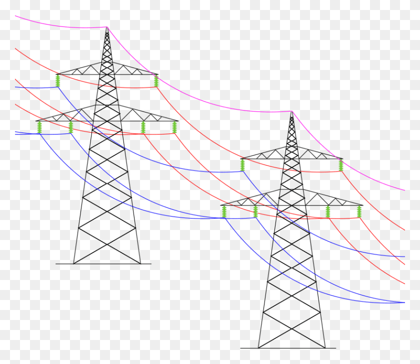 816x699 Transmission Line Drawing, Bow, Spider Web, Boat HD PNG Download