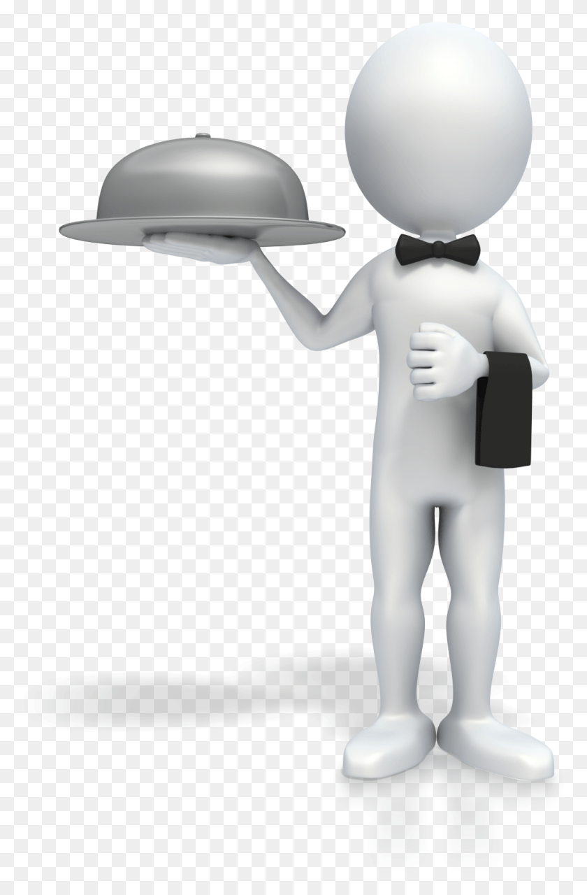 1004x1571 Transparent 3d Man 3d White Man Restaurant, Clothing, Apparel, Waiter HD PNG Download