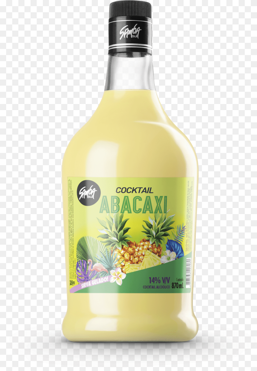 Transparent Abacaxi Glass Bottle PNG