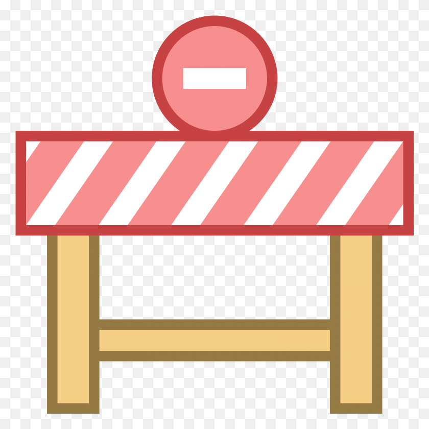 1521x1521 Transparent Abc Blocks Clipart Road Closed Icon, Fence, Barricade, Furniture HD PNG Download