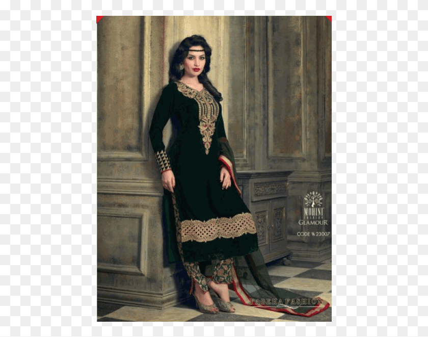 463x601 Transparent Actress Suit Velvet Salwar Kameez Uk, Clothing, Dress, Evening Dress HD PNG Download