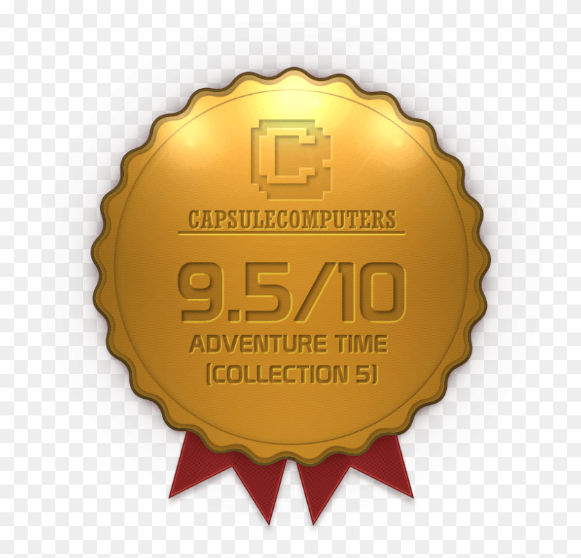 795x761 Transparent Adventure Time Logo Selo Garantia 5 Anos, Gold, Gold Medal, Trophy HD PNG Download