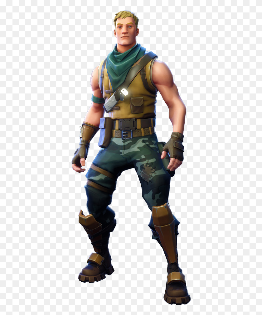 387x951 Transparent Aerial Assault Trooper Fortnite, Person, Human, Overwatch HD PNG Download