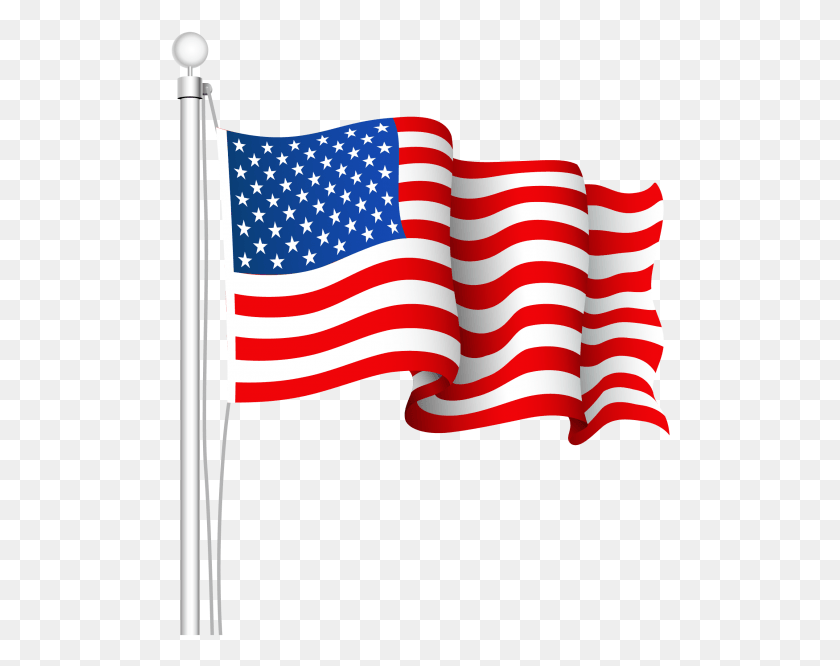 500x606 Transparent American Flag Clipart, Flag, Symbol HD PNG Download