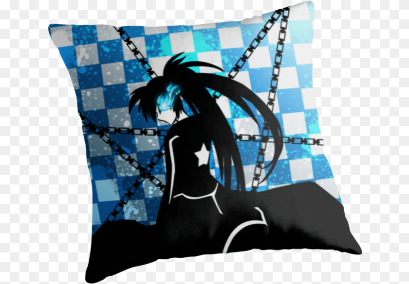 649x585 Anime Body Pillow Black Rock Shooter, Home Decor, Cushion, Person, Adult Transparent PNG