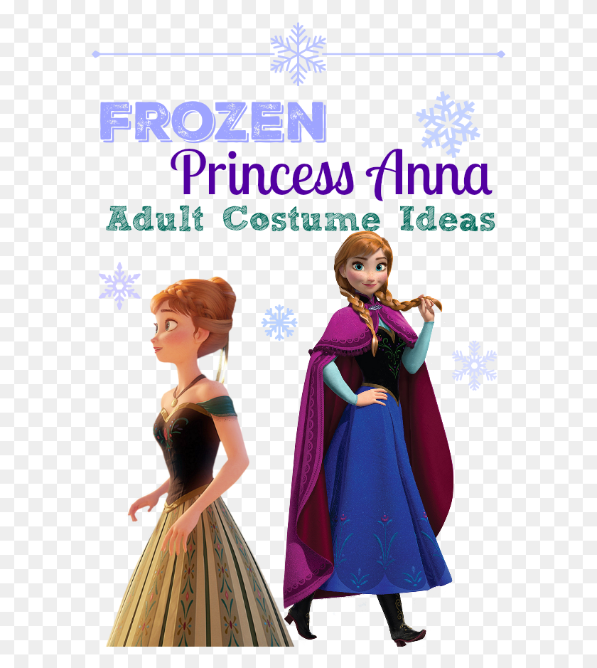 583x879 Descargar Png Transparente Anna Frozen, Ropa, Vestimenta, Moda Hd Png