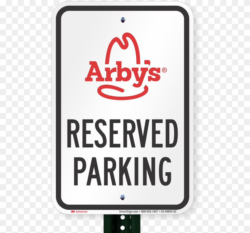 503x784 Transparent Arbys Logo Parking Sign, Symbol, Electronics, Mobile Phone, Phone PNG