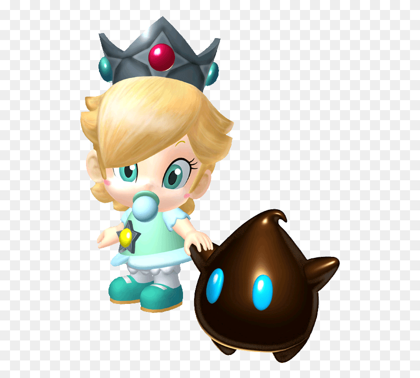 520x695 Transparent Baby Mario Baby Rosalina From Mario, Toy, Figurine, Doll HD PNG Download