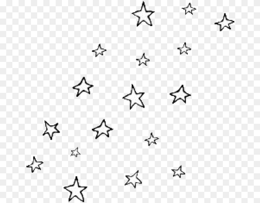 679x656 Transparent Background Aesthetic Stars, Star Symbol, Symbol, Blackboard Clipart PNG