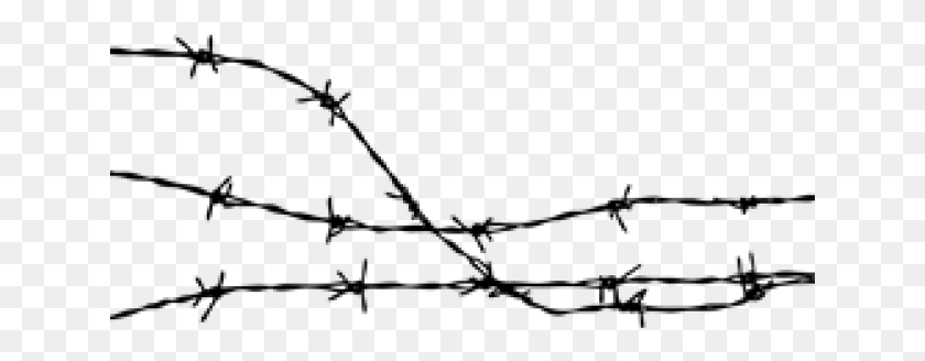 641x268 Transparent Background Barbed Wire Clipart, Gray, World Of Warcraft HD PNG Download
