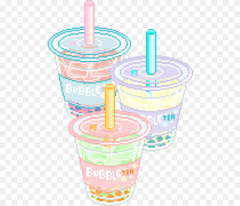 509x722 Background Bubble Tea Discovered By Bean Cute Aesthetic Kawaii Bubble Tea, Cream, Dessert, Food, Ice Cream Transparent PNG