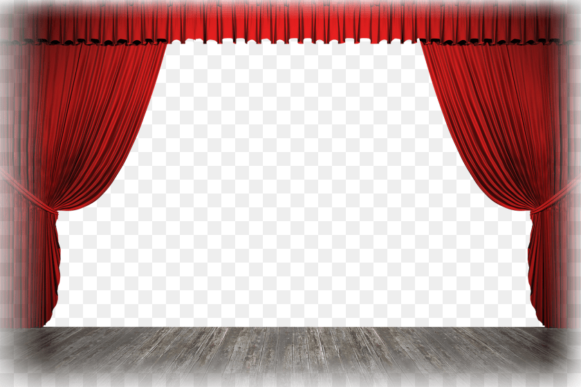 Transparent Background Curtain, Indoors, Stage, Theater, Electronics Sticker PNG