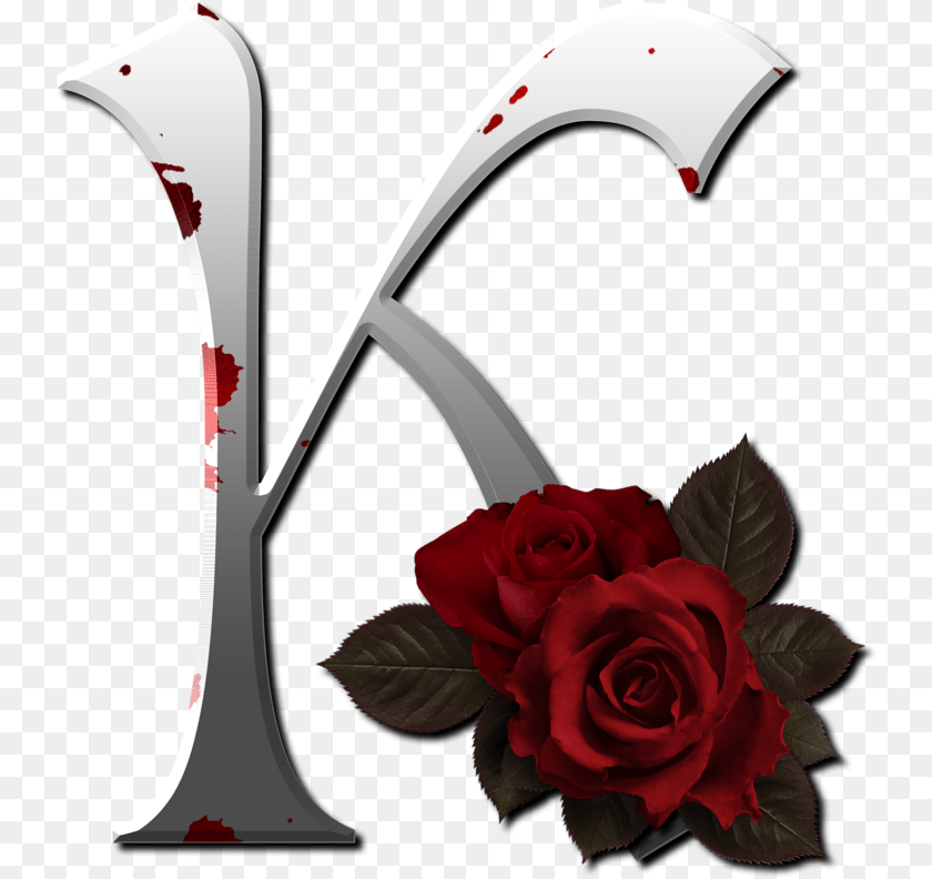 741x792 Background Gothic Clipart Letter K, Cutlery, Flower, Plant, Rose Sticker PNG