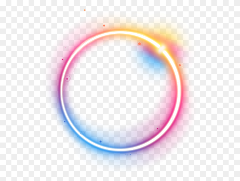 540x575 Transparent Background Lightning Circle, Light, Neon, Tape HD PNG Download