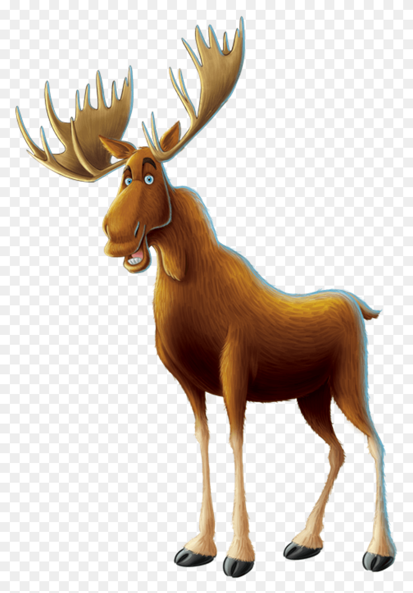 1253x1838 Transparent Background Moose Cartoon, Mammal, Animal, Antelope Descargar Hd Png