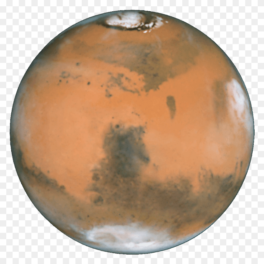 902x901 Transparent Background On Planet Mars Mars With Blank Background, Moon, Outer Space, Night HD PNG Download