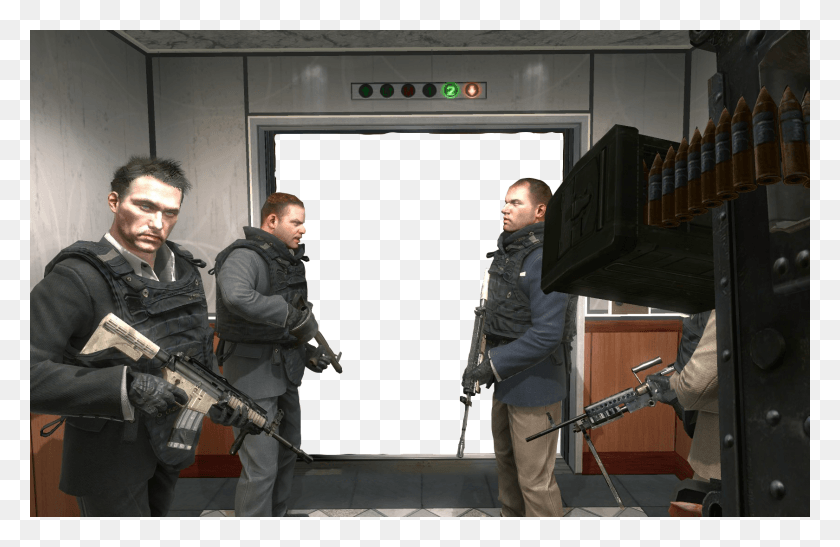 1680x1050 Transparent Background Template Modern Warfare 2 No Russian, Person, Human, Gun HD PNG Download