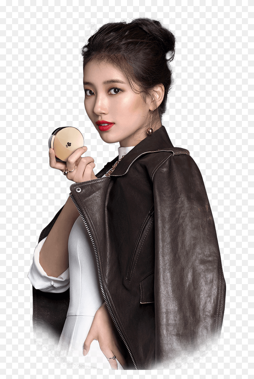 659x1194 Transparent Bae Suzy Leather Jacket, Clothing, Apparel, Person HD PNG Download