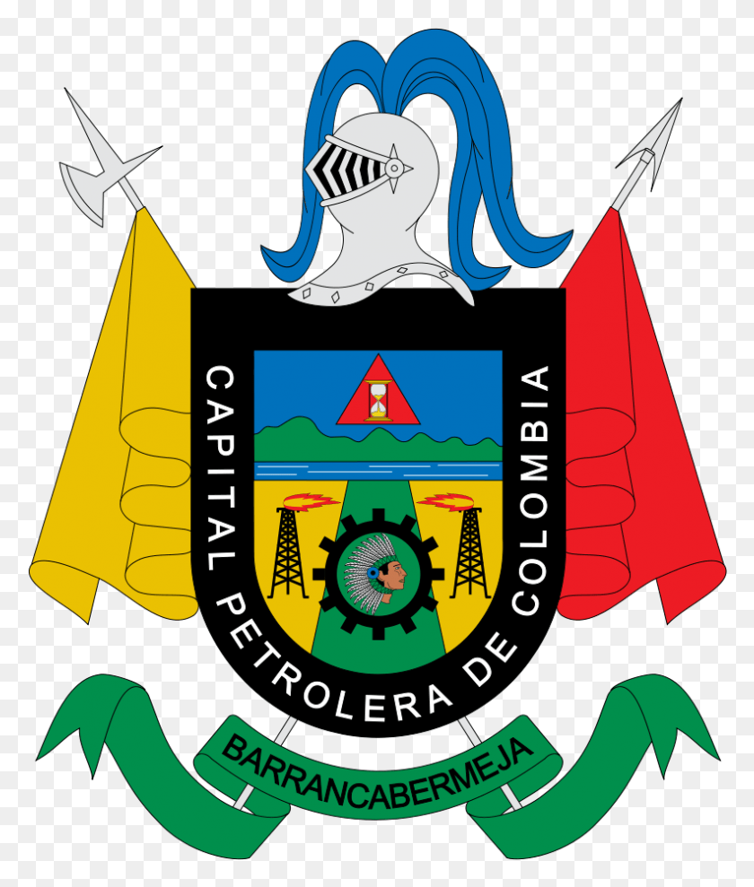 791x943 Png Изображение - Banderas Escudo De Barrancabermeja Para Colorear, Символ, Логотип, Товарный Знак Png Скачать