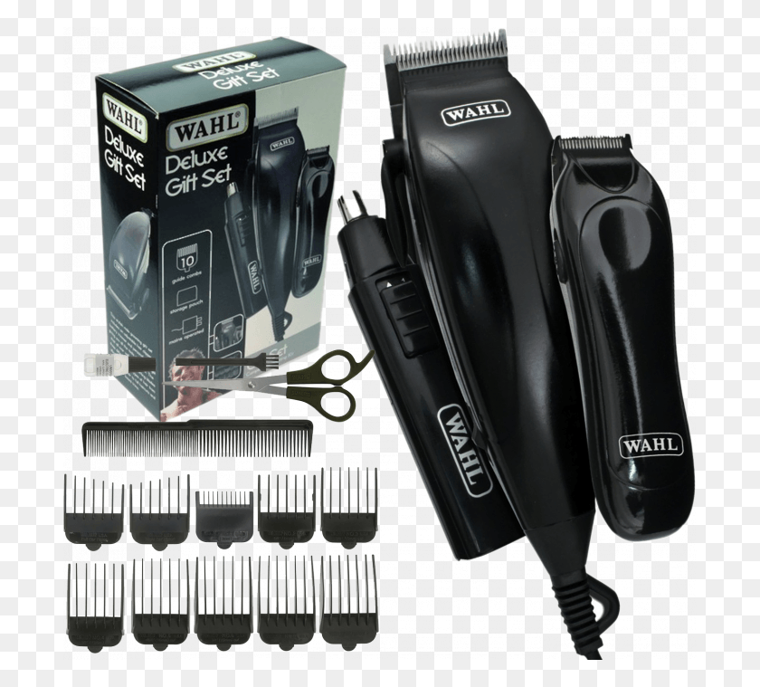 700x699 Transparent Barber Clippers Clipart Wahl Deluxe Gift Set, Person, Human, Adapter HD PNG Download