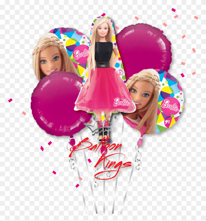 1080x1166 Transparent Barbie Balloons, Toy, Figurine, Doll HD PNG Download
